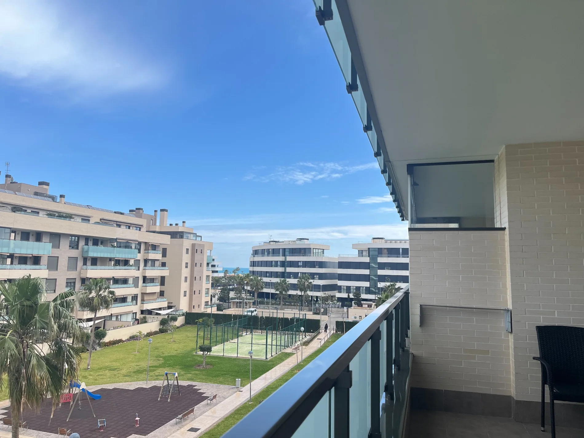 Vista desde la terraza de Los Álamos Breeze